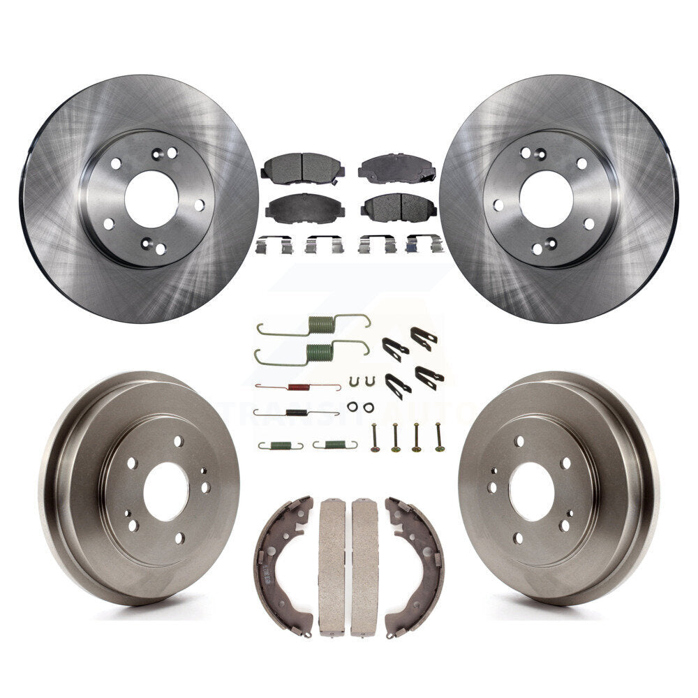 [Avant + Arrière] Kit de Disque et plaquette (céramique) de frein pour 2011 Honda Civic GX K8T-102806
