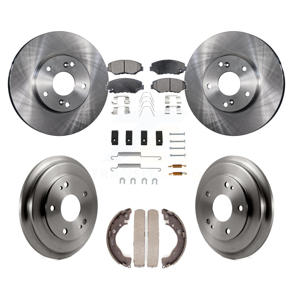 [Avant + Arrière] Kit de Disque et plaquette (céramique) de frein pour Honda Civic K8T-102809
