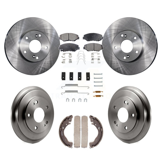 [Avant + Arrière] Kit de Disque et plaquette (céramique) de frein pour Honda Civic K8T-102809