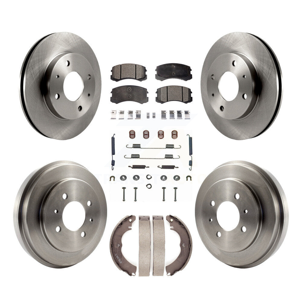 [Avant + Arrière] Kit de Disque et plaquette (céramique) de frein pour Mitsubishi Lancer K8T-102812