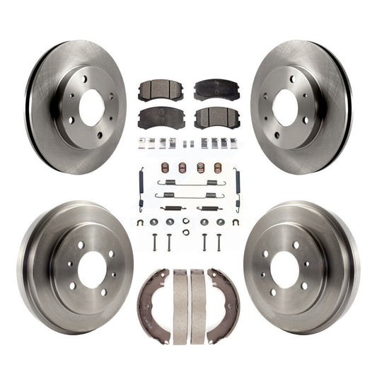 [Avant + Arrière] Kit de Disque et plaquette (céramique) de frein pour Mitsubishi Lancer K8T-102812