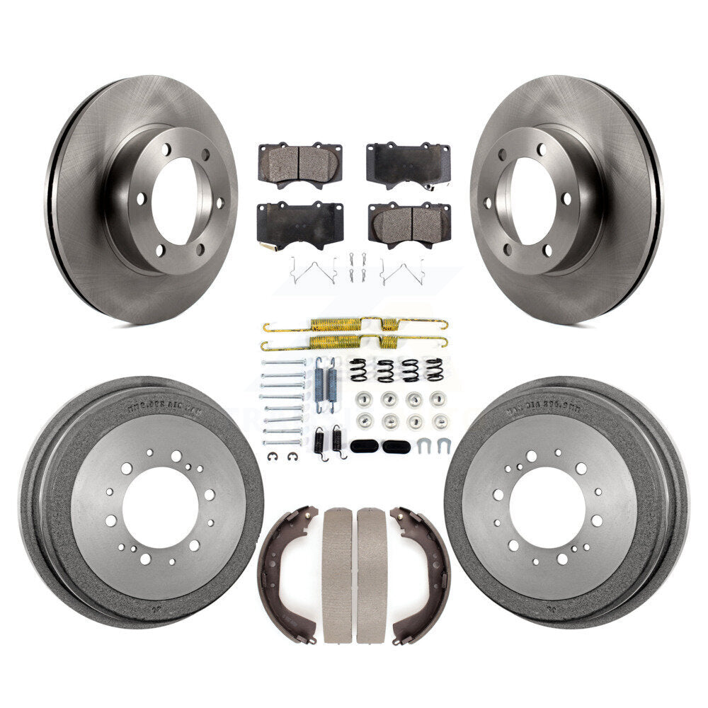 [Avant + Arrière] Kit de Disque et plaquette (céramique) de frein pour 2000-2002 Toyota Tundra 5.3" Plate longueur K8T-102815