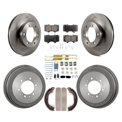 [Avant + Arrière] Kit de Disque et plaquette (céramique) de frein pour 2000-2002 Toyota Tundra 5.3" Plate longueur K8T-102815