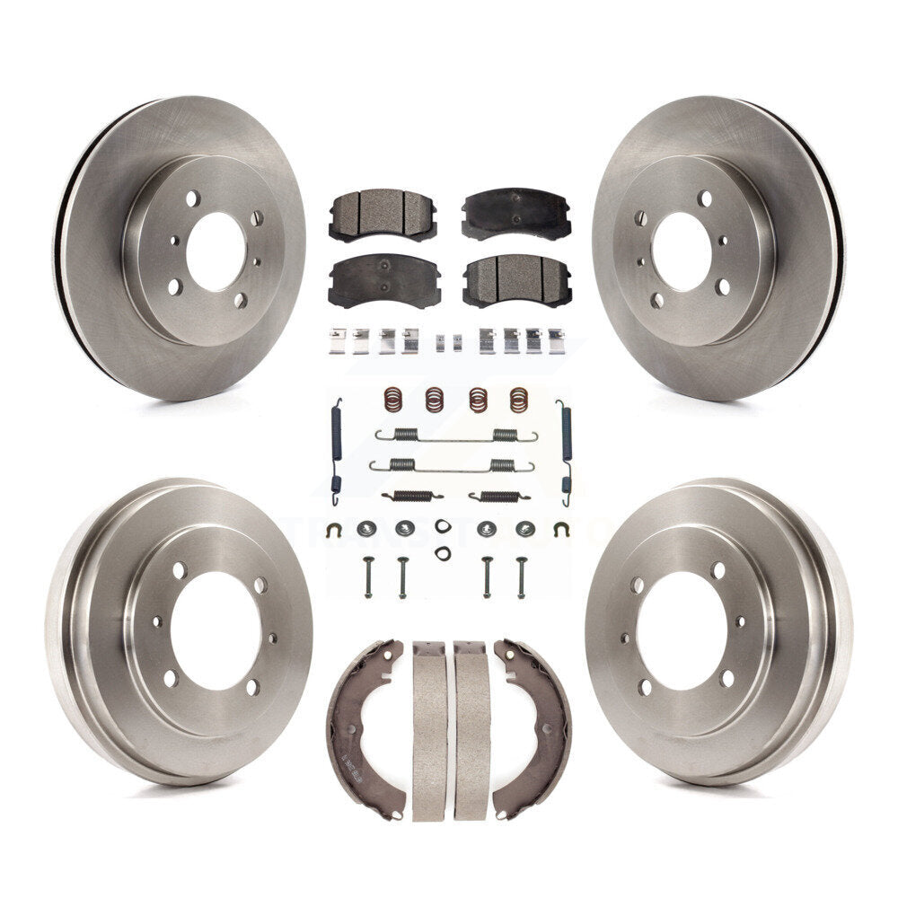 [Avant + Arrière] Kit de Disque et plaquette (céramique) de frein pour Mitsubishi Lancer ES K8T-102817