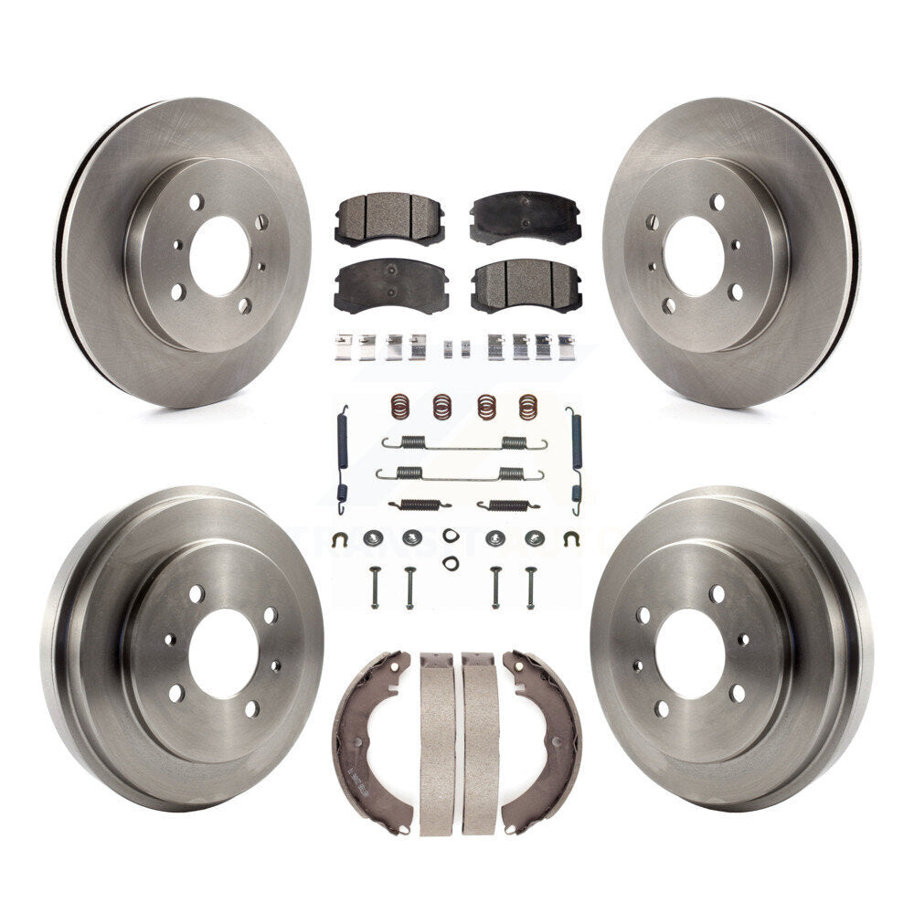 [Avant + Arrière] Kit de Disque et plaquette (céramique) de frein pour Mitsubishi Lancer K8T-102818