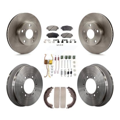 [Avant + Arrière] Kit de Disque et plaquette (céramique) de frein pour 2015 Toyota Tacoma 4WD avec 5 Lug Wheels K8T-102829