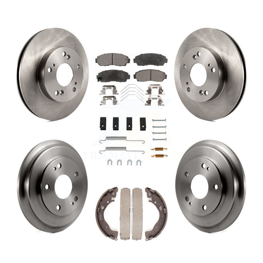 [Avant + Arrière] Kit de Disque et plaquette (céramique) de frein pour 2015 Honda Civic LX avec Manual transmission K8T-102836