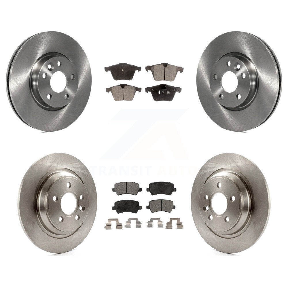 [Avant + Arrière] Kit de Disque et plaquette (céramique) de frein pour 2008 Volvo V70 avec 300mm Diameter Rotor K8T-102839