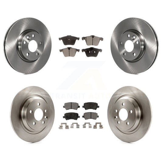 [Avant + Arrière] Kit de Disque et plaquette (céramique) de frein pour 2008 Volvo V70 avec 300mm Diameter Rotor K8T-102839