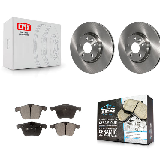 [Avant] Kit de Disque et plaquette (céramique) de frein pour 2008 Volvo V70 avec 300mm Diameter Rotor K8T-102842