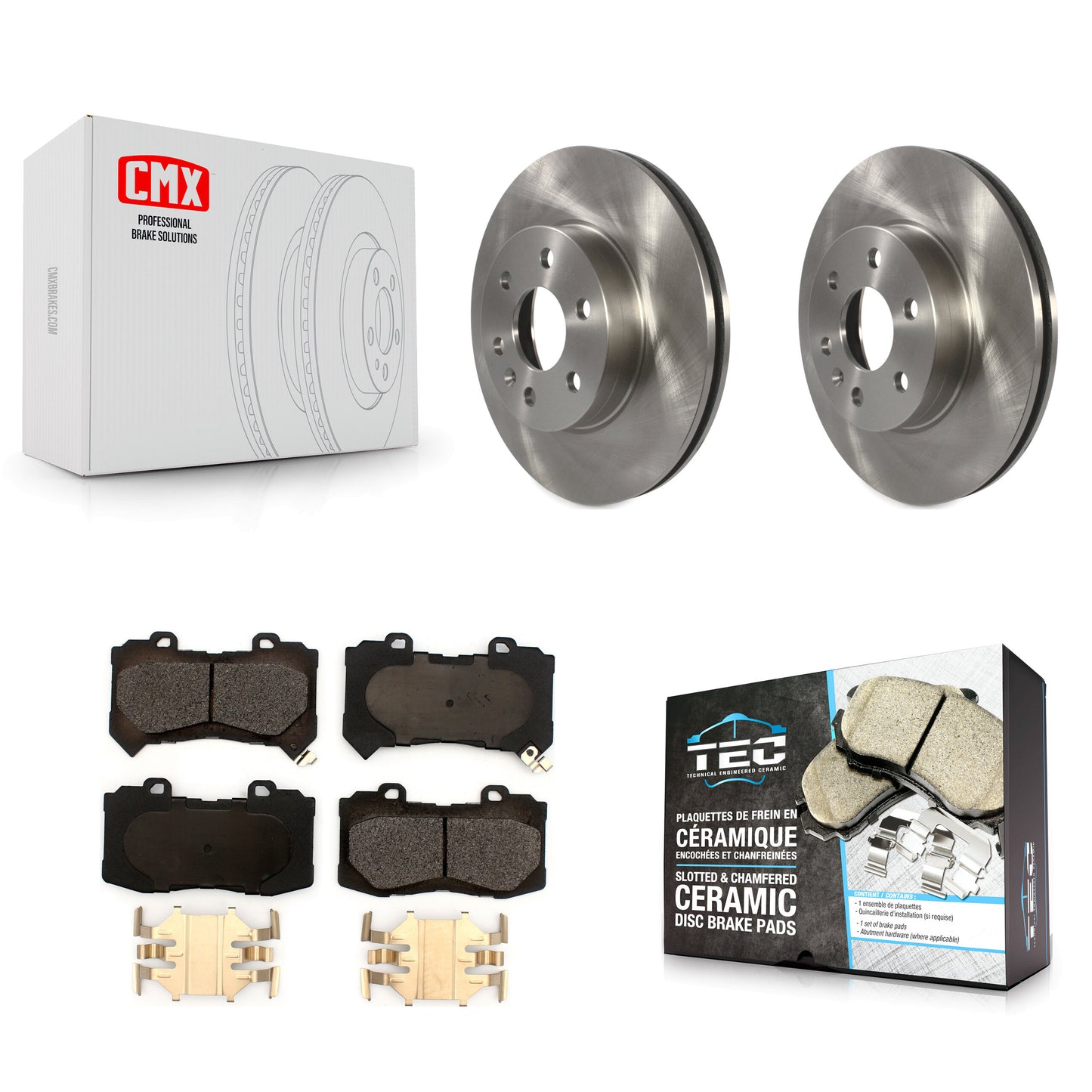 [Avant] Kit de Disque et plaquette (céramique) de frein pour 2015-2020 Chevrolet Colorado GMC Canyon K8T-102844