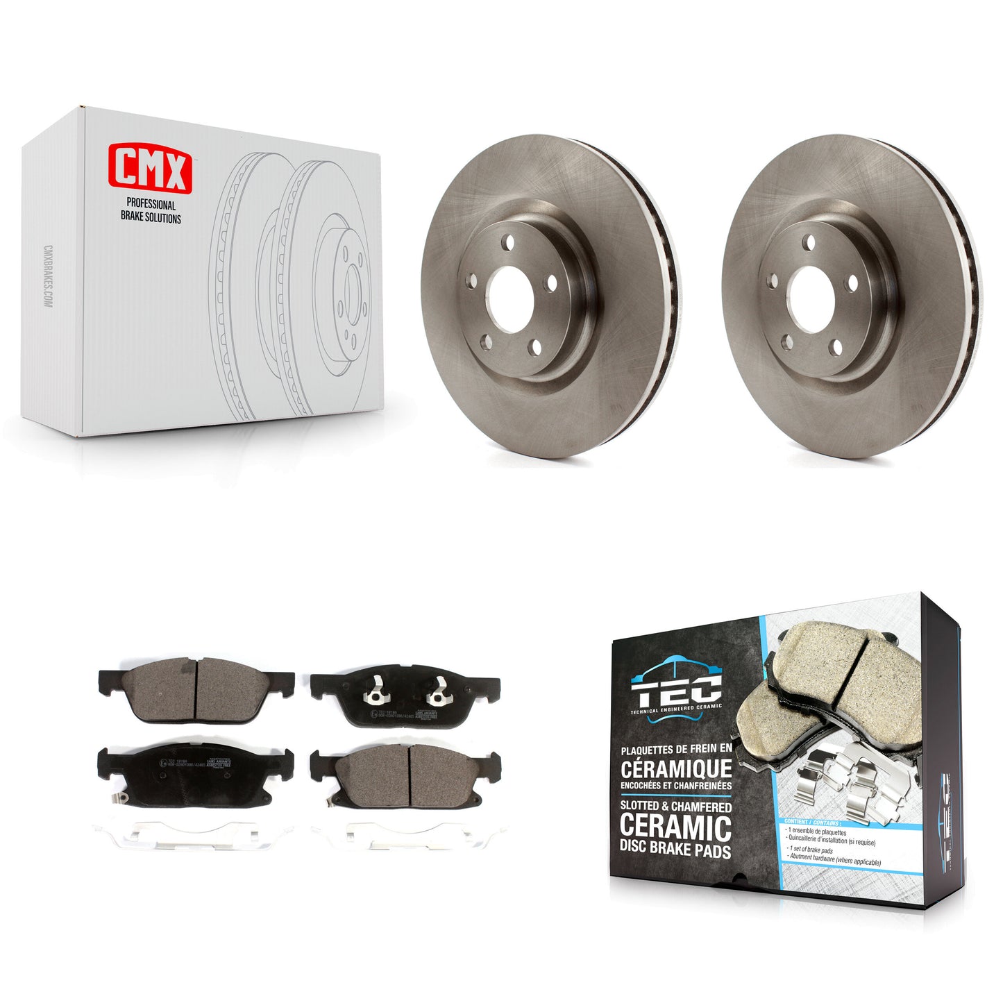 [Avant] Kit de Disque et plaquette (céramique) de frein pour 2018 Lincoln Continental avec 316mm Diameter Rotor K8T-102845