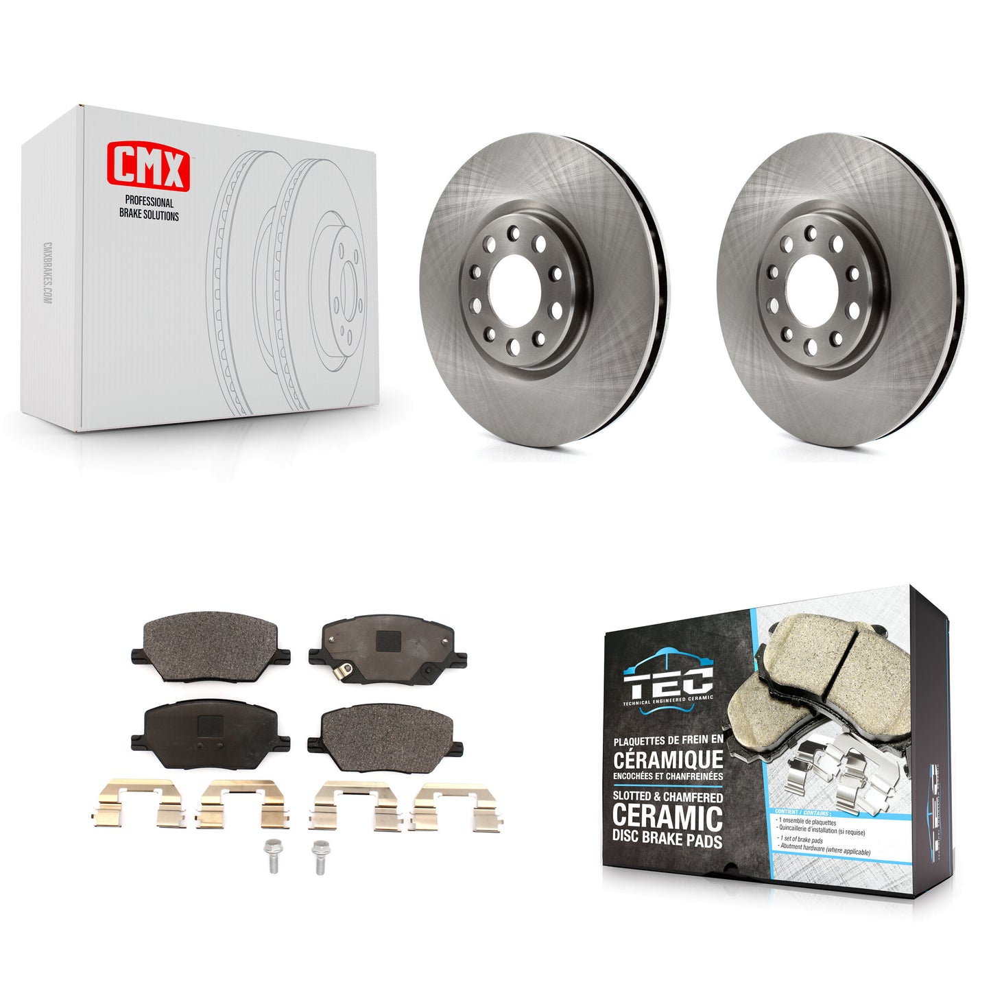 [Avant] Kit de Disque et plaquette (céramique) de frein pour Jeep Renegade Compass Fiat 500X K8T-102847