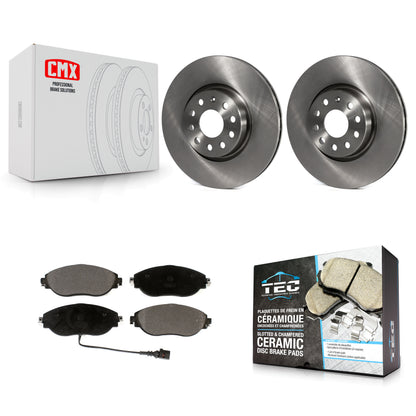 [Avant] Kit de Disque et plaquette (céramique) de frein pour Volkswagen GTI Jetta K8T-102850