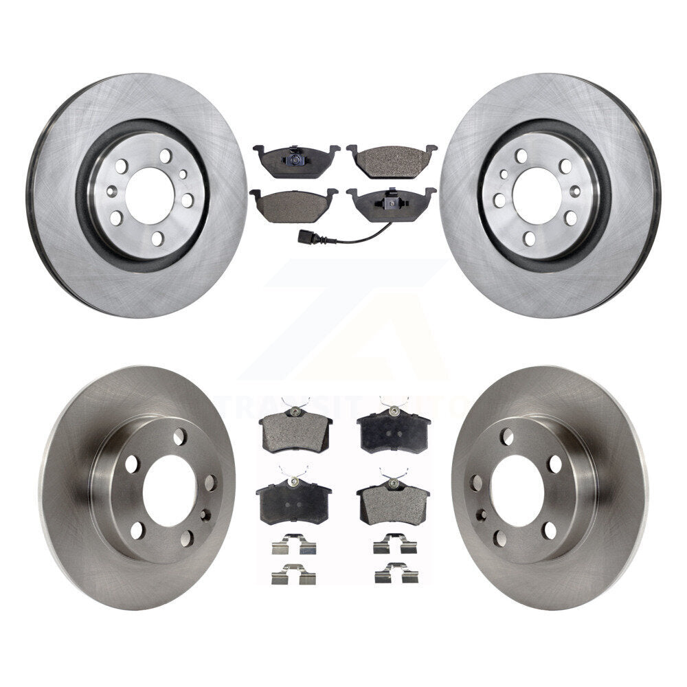 [Avant + Arrière] Kit de Disque et plaquette (céramique) de frein pour 2007-2010 Volkswagen Beetle avec 280mm Diameter Rotor K8T-102862