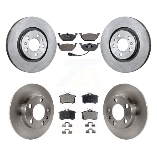 [Avant + Arrière] Kit de Disque et plaquette (céramique) de frein pour 2007-2010 Volkswagen Beetle avec 280mm Diameter Rotor K8T-102862