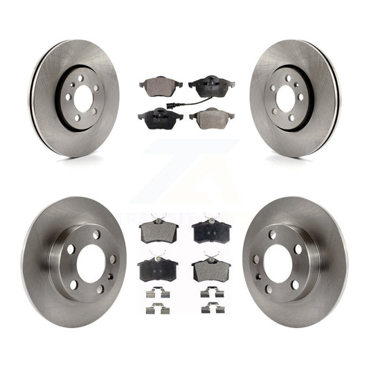 [Avant + Arrière] Kit de Disque et plaquette (céramique) de frein pour 2007-2010 Volkswagen Beetle avec 288mm Diameter Rotor K8T-102863