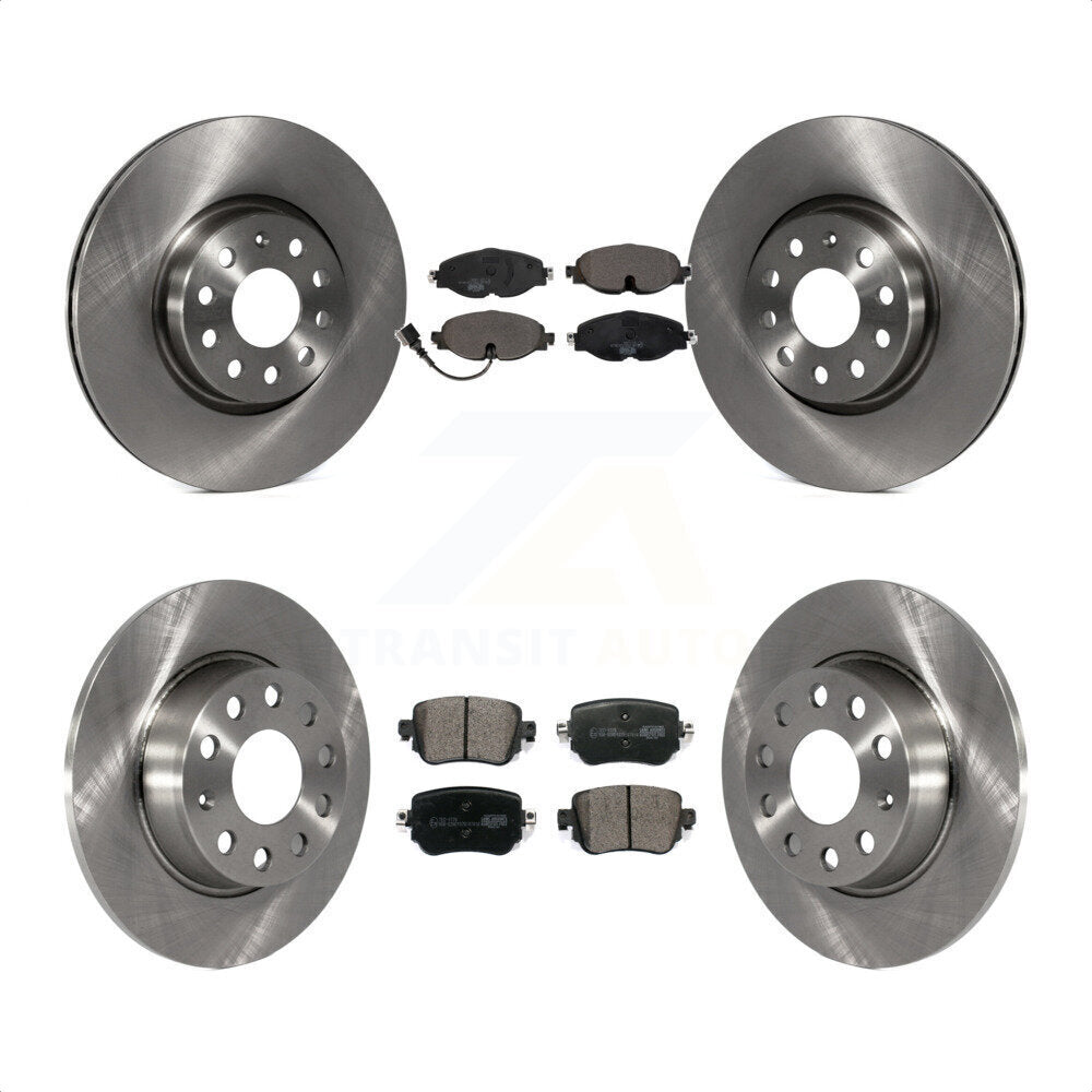 [Avant + Arrière] Kit de Disque et plaquette (céramique) de frein pour Volkswagen GTI Golf Alltrack Passat K8T-102871 par Transit Auto