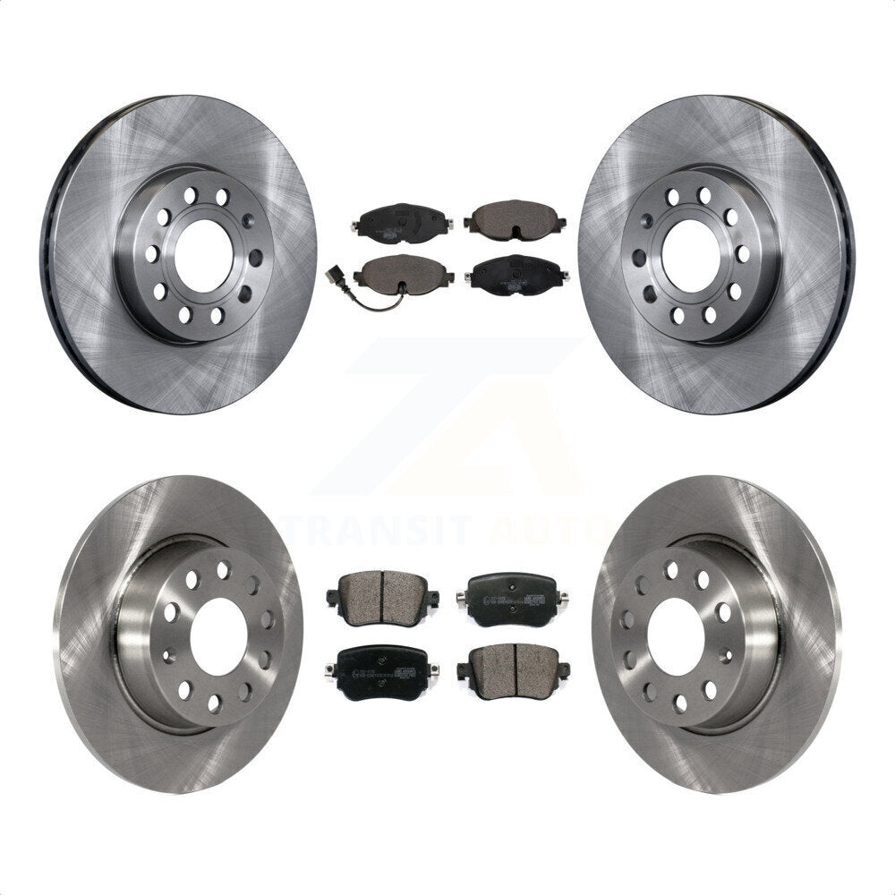 [Avant + Arrière] Kit de Disque et plaquette (céramique) de frein pour Volkswagen Golf SportWagen K8T-102874 par Transit Auto