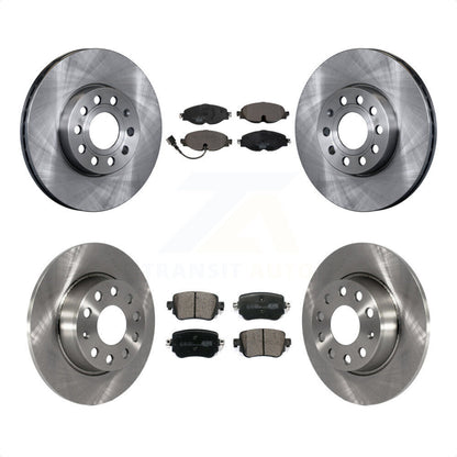 [Avant + Arrière] Kit de Disque et plaquette (céramique) de frein pour Volkswagen Golf SportWagen K8T-102874 par Transit Auto