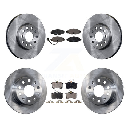 [Avant + Arrière] Kit de Disque et plaquette (céramique) de frein pour 2015 Volkswagen Golf SportWagen TDI SE SEL Highline Comfortline Trendline S K8T-102876