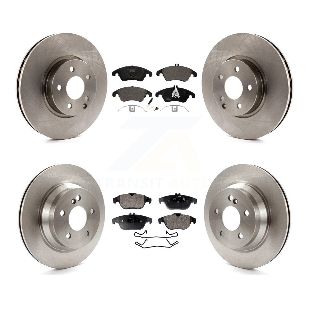 [Avant + Arrière] Kit de Disque et plaquette (céramique) de frein pour 2014 Mercedes-Benz E350 Convertible Coupe avec 322mm Diameter Rotor K8T-102882