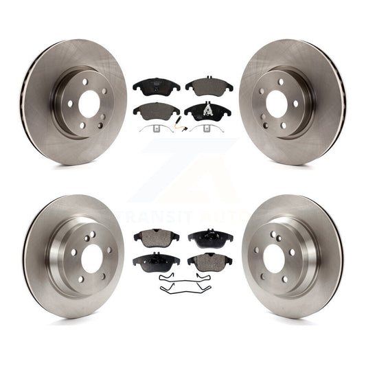 [Avant + Arrière] Kit de Disque et plaquette (céramique) de frein pour 2014 Mercedes-Benz E350 Convertible Coupe avec 322mm Diameter Rotor K8T-102882