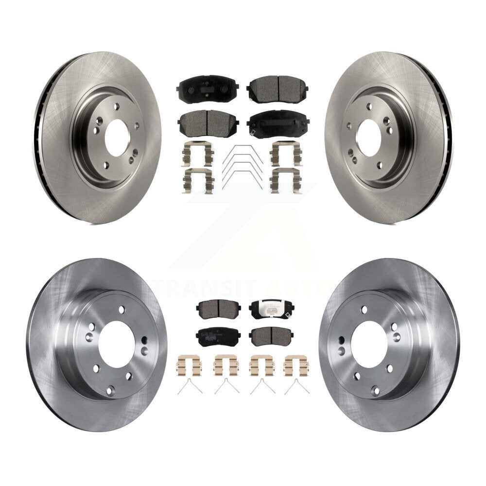 [Avant + Arrière] Kit de Disque et plaquette (céramique) de frein pour Kia Optima avec Manual Parking K8T-102884