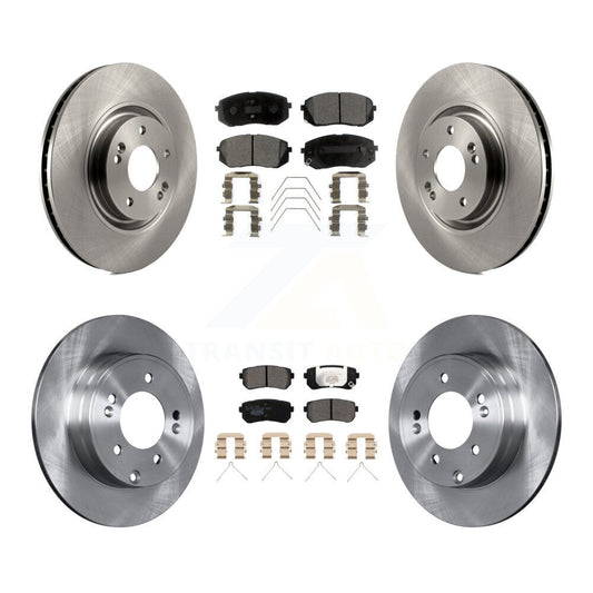 [Avant + Arrière] Kit de Disque et plaquette (céramique) de frein pour Kia Optima avec Manual Parking K8T-102884