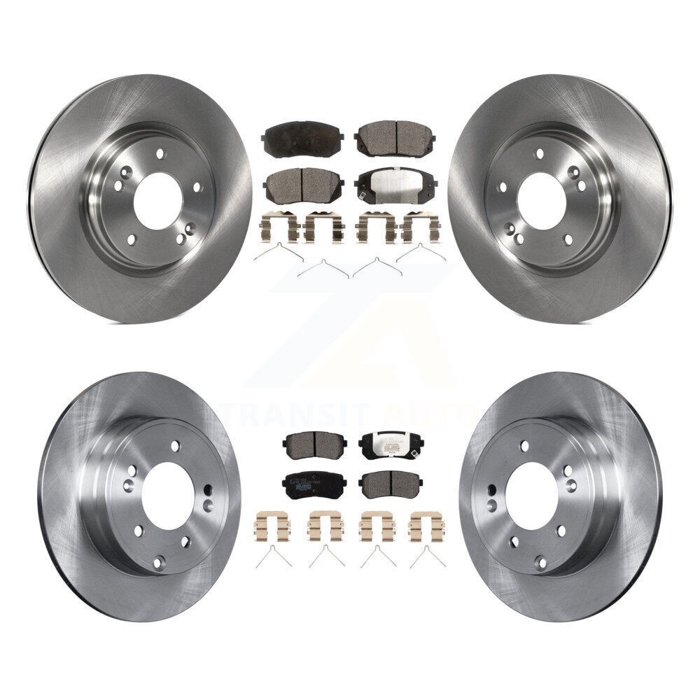 [Avant + Arrière] Kit de Disque et plaquette (céramique) de frein pour Kia Optima avec Manual Parking K8T-102891