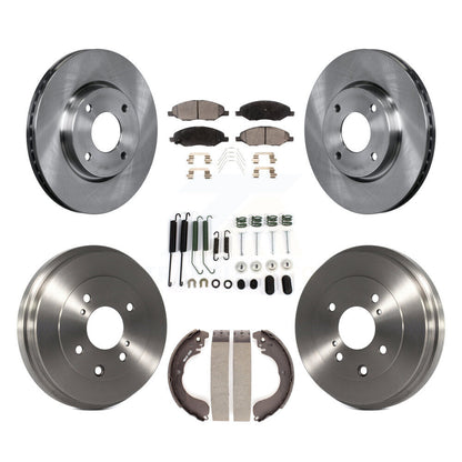 [Avant et Arrière] Disque et plaquette de frein pour 2008 Nissan Versa 4-Wheel ABS K8T-102895