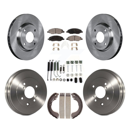 [Avant et Arrière] Disque et plaquette de frein pour 2008 Nissan Versa 4-Wheel ABS K8T-102895