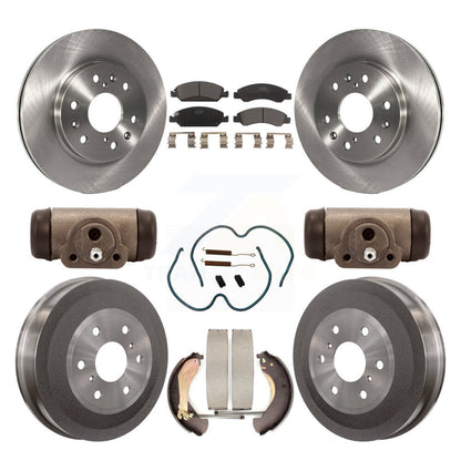 [Avant + Arrière] Kit de Disque et plaquette (céramique) de frein pour 2009 Chevrolet Silverado 1500 GMC Sierra avec 7000 Lb GVW Except Vehicles Using Hold Down Pins K8T-102905