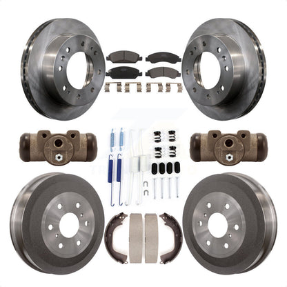 [Avant + Arrière] Kit de Disque et plaquette (céramique) de frein pour 2011 Chevrolet Silverado 1500 Hybrid avec 6400 Lb GVW K8T-102911 par Transit Auto