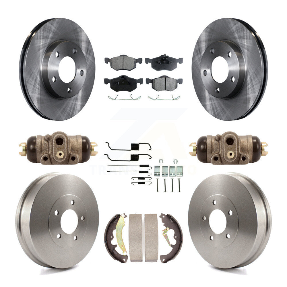 [Avant + Arrière] Kit de Disque et plaquette (céramique) de frein pour 2007 Ford Escape Mercury Mariner From 01/08/07 rear brakes K8T-102914