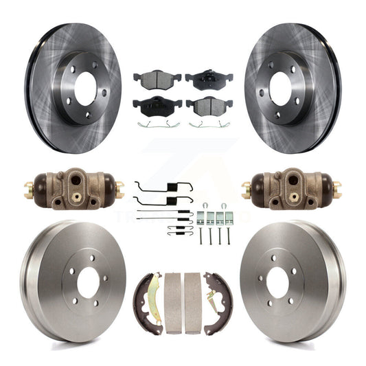 [Avant + Arrière] Kit de Disque et plaquette (céramique) de frein pour 2007 Ford Escape Mercury Mariner From 01/08/07 rear brakes K8T-102914