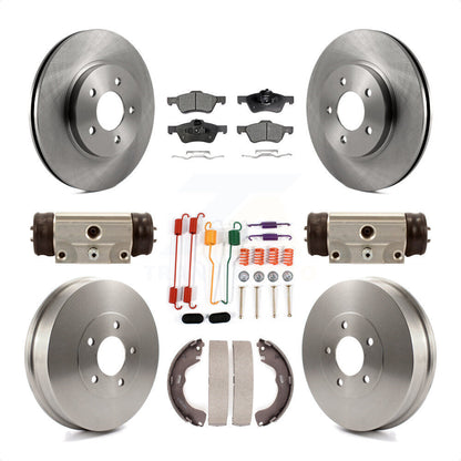 [Avant + Arrière] Kit de Disque et plaquette (céramique) de frein pour 2008 Mazda Tribute K8T-102917 par Transit Auto