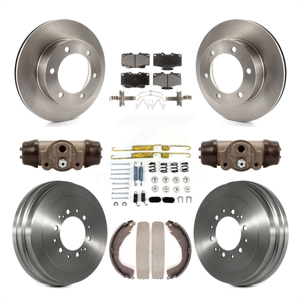 [Avant + Arrière] Kit de Disque et plaquette (céramique) de frein pour 2004 Toyota Tacoma 4WD avec 6 Lug Wheels K8T-102929 par Transit Auto