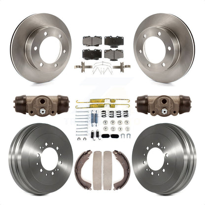 [Avant + Arrière] Kit de Disque et plaquette (céramique) de frein pour 2004 Toyota Tacoma 4WD avec 6 Lug Wheels K8T-102929 par Transit Auto