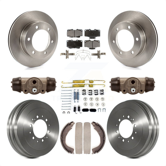 [Avant + Arrière] Kit de Disque et plaquette (céramique) de frein pour 2004 Toyota Tacoma 4WD avec 6 Lug Wheels K8T-102929 par Transit Auto
