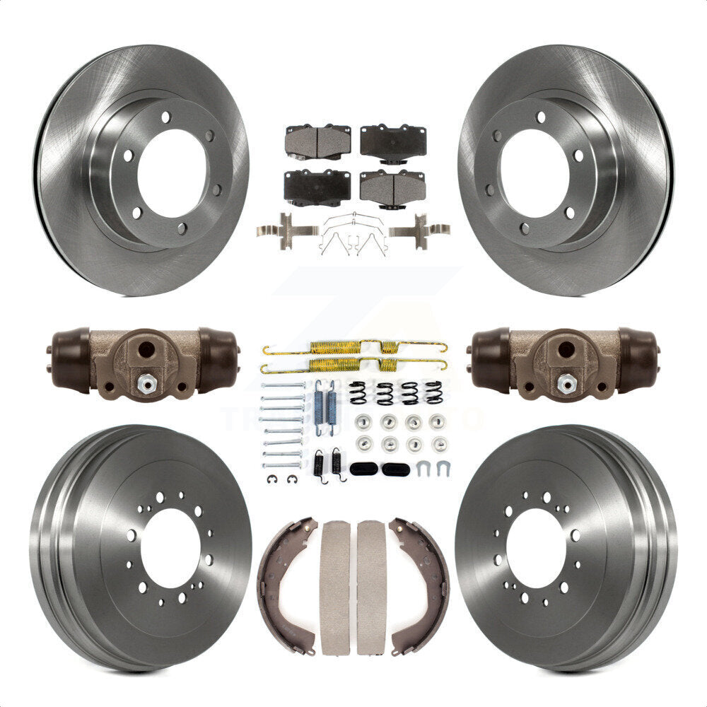 [Avant + Arrière] Kit de Disque et plaquette (céramique) de frein pour 2004 Toyota Tacoma 4WD avec 6 Lug Wheels K8T-102931 par Transit Auto