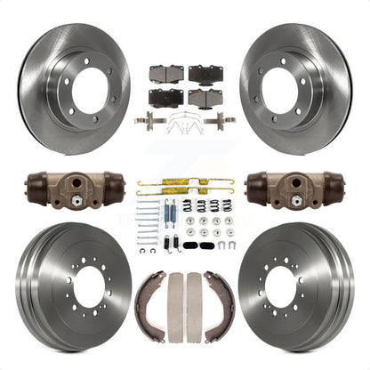 [Avant + Arrière] Kit de Disque et plaquette (céramique) de frein pour 2004 Toyota Tacoma 4WD avec 6 Lug Wheels K8T-102931 par Transit Auto