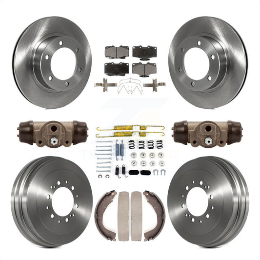 [Avant + Arrière] Kit de Disque et plaquette (céramique) de frein pour 2004 Toyota Tacoma 4WD avec 6 Lug Wheels K8T-102931 par Transit Auto
