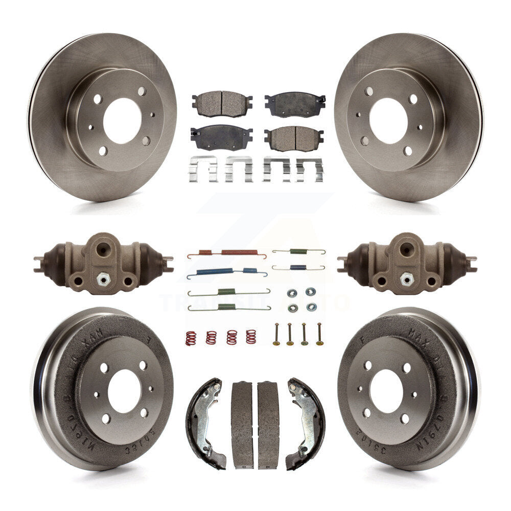 [Avant + Arrière] Kit de Disque et plaquette (céramique) de frein pour 2006 Hyundai Accent Hatchback To 09 30 05 K8T-102934
