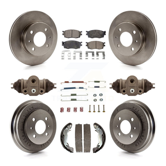 [Avant + Arrière] Kit de Disque et plaquette (céramique) de frein pour 2006 Hyundai Accent Hatchback To 09 30 05 K8T-102934