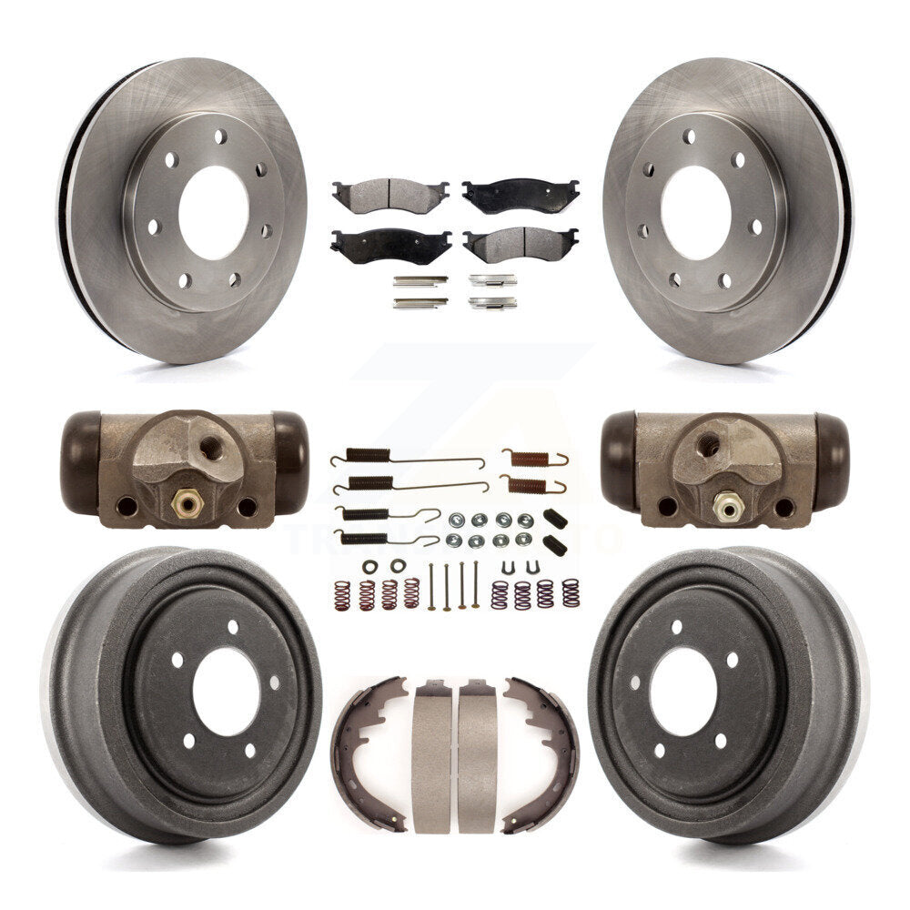[Avant + Arrière] Kit de Disque et plaquette (céramique) de frein pour 1999 Ford F-150 4WD avec 7 Lug Wheels K8T-102942