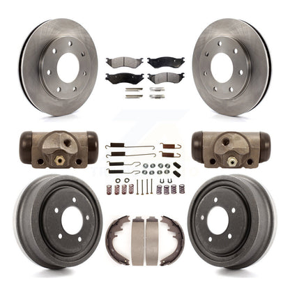 [Avant + Arrière] Kit de Disque et plaquette (céramique) de frein pour 1999 Ford F-150 4WD avec 7 Lug Wheels K8T-102942