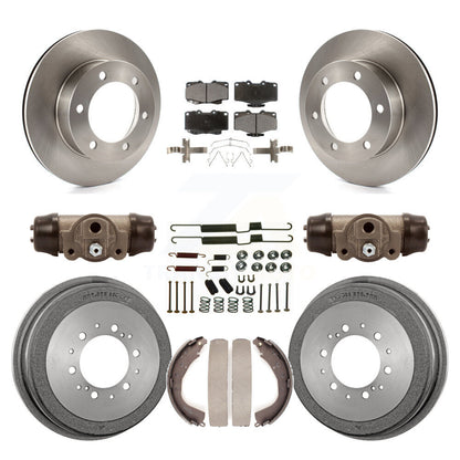 [Avant + Arrière] Kit de Disque et plaquette (céramique) de frein pour 2001 Toyota 4Runner Limited Base SR5 avec 15" Factory Wheels K8T-102950