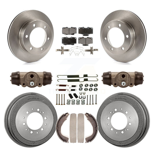 [Avant + Arrière] Kit de Disque et plaquette (céramique) de frein pour 2001 Toyota 4Runner Limited Base SR5 avec 15" Factory Wheels K8T-102950