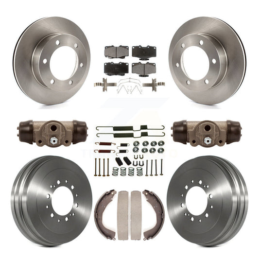 [Avant + Arrière] Kit de Disque et plaquette (céramique) de frein pour 2002 Toyota 4Runner Limited SR5 avec 15" Factory Wheels K8T-102951
